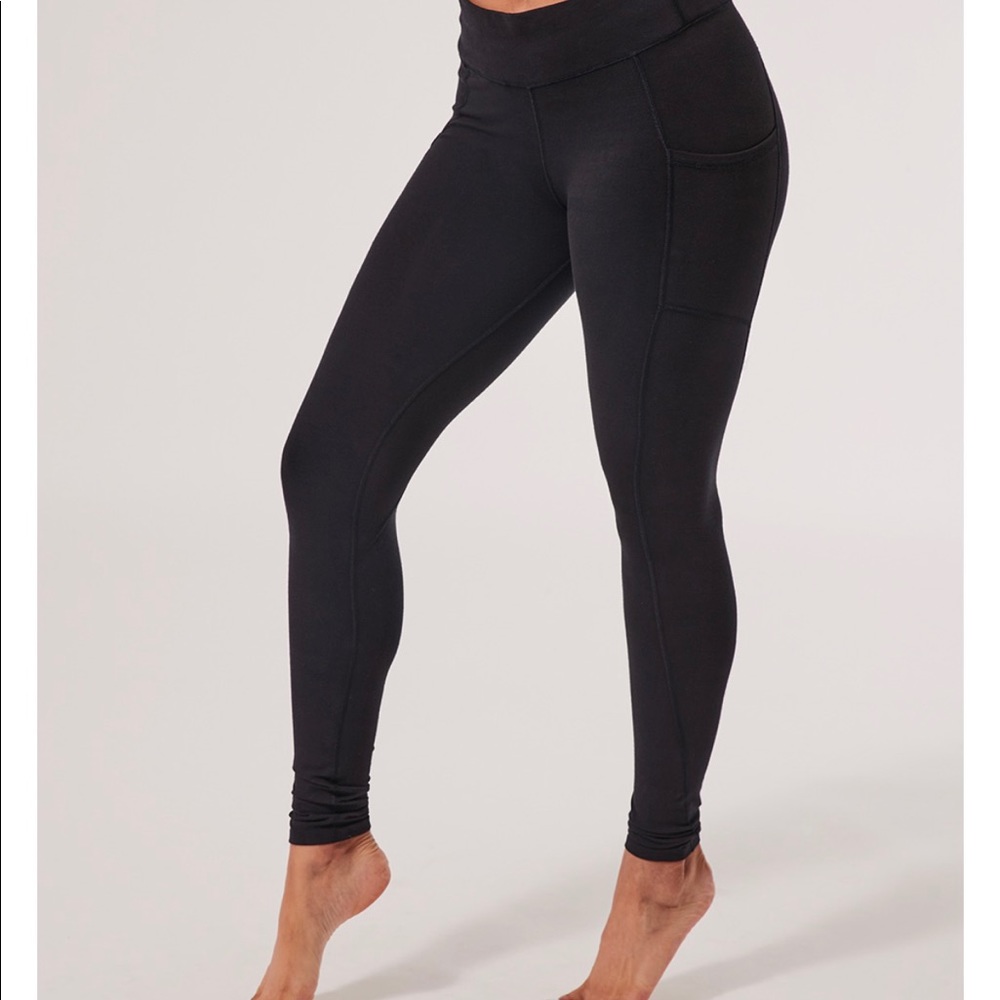 Pact Organic Go To Pocket Legging - Storm Jacquard